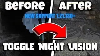 NEW!!! TOGGLE NIGHT VISION 1.21.130+ MCPE ORIGINAL AND MC PATCH 