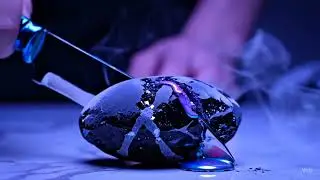Cutting Meteorite, Comet & Star Core! 😱🔪 #ASMR