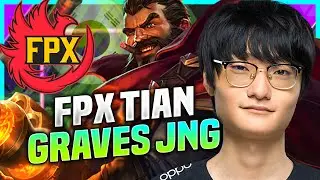 TIAN IS READY FOR GRAVES! - FPX Tian Plays Graves Jungle vs Nidalee! | KR SoloQ Patch 10.22