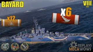 Bayard 6 Kills & 160k Damage | World of Warships Gameplay