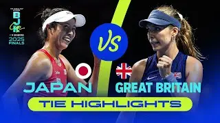 Japan v Great Britain Full Tie Highlights | 2025 Billie Jean King Cup Finals |  Quarter-Final