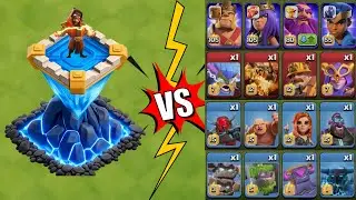 MAX LEVEL WIZARD TOWER ⚡💥 VS 💥 DEADLIEST COC ARMY 🛡️😱 #clashofclans #coc 