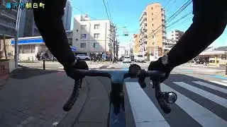 CANYON AEROAD CFR 2021 境川走行 3月2日（コーナン鎌倉大船店前&rarr;藤沢大和自転車道&rarr;境川ゆっくりロード&rarr;橋本駅）