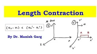 Length contraction | Mechanics | B.Sc. 1 | IIT JAM | Length contraction in Hindi