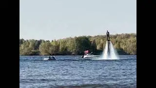 Вингфойлинг на Клязьминском водохранилище