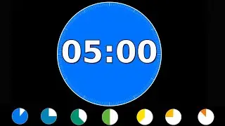 5 Minute Color Visual Timer｜Time Changes Color　5分タイマー