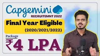Capgemini Jobs For Freshers (2020,21,22) | Salary: 4 LPA 🔥🔥 | Easy Selection | Latest Private Jobs