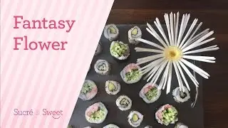 How to Make an Easy flower garnish / Vegetable carving
