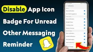 How To Disable App Icon Badge For Unread Other Messaging Reminder On Snapchat (Updated)