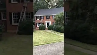 HandyANDY repairs rotted LP siding in Marietta and hand paints the exterior
