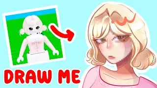 DRAWING people on ROBLOX.. for the first time ?!