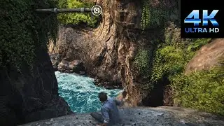 Uncharted 4 Jail Mission Fight Gameplay | Prison Escape | 4K UHD | No Commentary