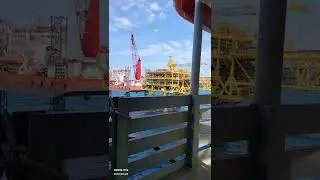Gass field in the middle of Arabian sea Qatar seafox frontier