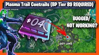 Fotbyte 04: Accessible by skydiving through rings above Loot Lake with Plasma Trail Contrails - Bug