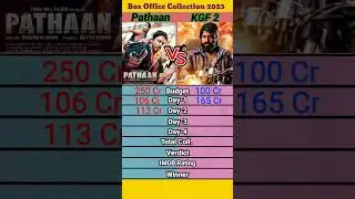 Pathaan Vs KGF Chapter 2 Movie Box Office Collection Comparison 2023 | #shorts #short #pathaan #kgf2