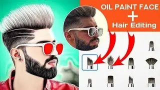 best face smooth + hair photo editing || PicsArt face smooth photo editing  || cb hair editing 🤓