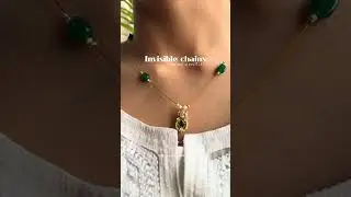 Gorgeous invisible chains available on website. #southindian #jewelry #challenge
