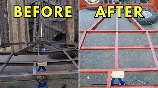I Tried Paint Stripper On 70 Year Old Rust! Horse Trailer Conversion #4