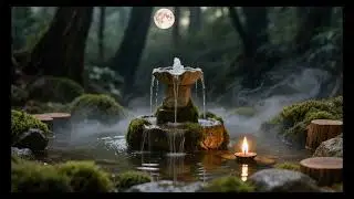 Desk Fountain ASMR 🌿 Water, Fog & Fire for Focus (20 Min) | MYXTERA &ndash; Elemental Desk 01