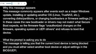 Secure Boot Violation