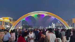 Zhaosu light show in Xinjiang China