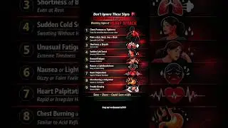 Warning Signs of Heart Attack 1 Month Before ❤️🚨 | Don&rsquo;t Ignore These #Shorts