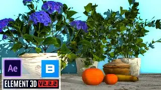 Realastic 3d Render in AFTER EFFECT | Element 3D tutorial | Megascan Library