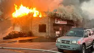 Tire shop destroyed by fire in Burke County
