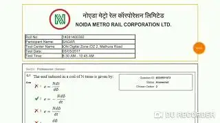 NMRC JE EE 05/03/17 QUESTION PAPER WITH ANSWERS