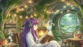 cozy candlelit study | relaxing lofi beats to focus by