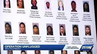 PBSO unplugs the plugs in drug bust involving over 100 people