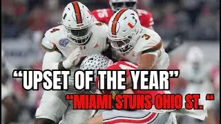 COLLEGE FOOTBALL SHOCKER 🚨 Miami Stuns Ohio State in CFP Thriller
