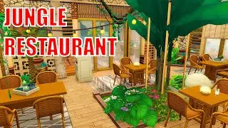 Jungle Restaurant Sims 4 // no CC Musically Speed Build