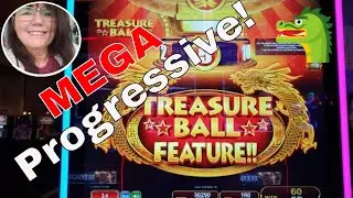 Treasure Ball Slot Machine - Bonuses and Dragon Balls with a MEGA Progressive! Nice!