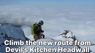 New Route Climbing /  Mt. Hood / Devil's Kitchen Headwall(DKH)  / Korean Direct   #iceclimbing #s
