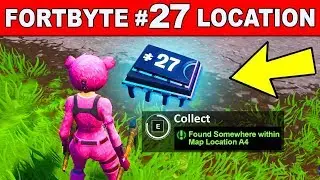 FOUND SOMEWHERE WITHIN MAP LOCATION A4 - Fortnite Fortbyte #27 Location Guide