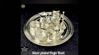Silver plated Pooja Thalis | To order whatsapp 9025200094