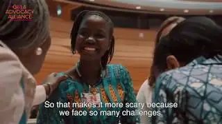 Mellicentia (17, Sierra Leone) talks at UN about her work as child human right defender