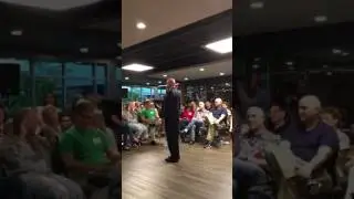 Tom MacArthur post AHCA town hall   moving moment   by Mark Hines