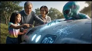 A Little Girl, a Spaceship & Friendly Aliens 🌌 | Cozy Ghibli-Style Space Story