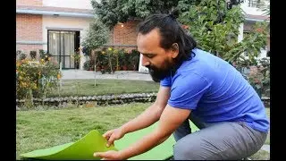 Fold your Yoga Mat the right way : With Bhawesh