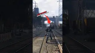 🔥 Exit Car Before Train Hit?! GTA 🚆📈#gtaexperiment #shorts