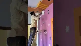 3D bubble wall painting#shorts #youtubeshorts #3d #bubbles