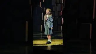 Olivia&rsquo;s first show as Matilda - the crowd loved her 💙
