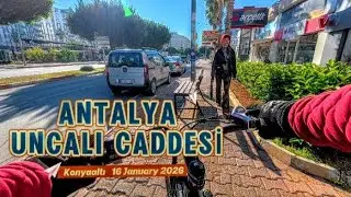 Antalya Konyaaltı Uncalı Caddesi Tour 16 Jan 2026 #antalya #konyaaltı #bicycletour #travel #türkiye 