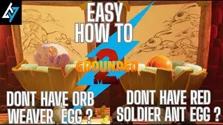 EASY EASY EASY HOW TO GET THE RED SOLDER ANT EGG AND THE WEAVER SPIDER EGG