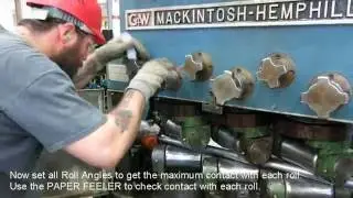 Setting Up Roll Positions - 6 Roll Tube Straightening Machine