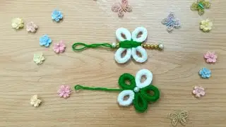 LIVE | Woolen Flower & Butterfly Hanging Making | Easy Handcraft