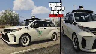 Беспилотное такси в GTA Online / В GTA 5 Online в транспортный поток добавлен новый автомобиль (т...