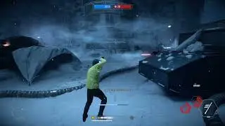 Luke Skywalker destroys Hoth